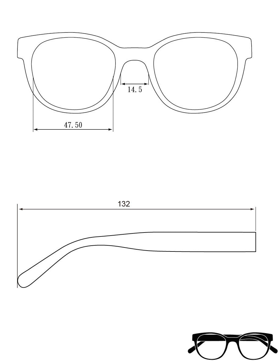 Sahara Reading Glasses ** Only Available in No Power Lenses **