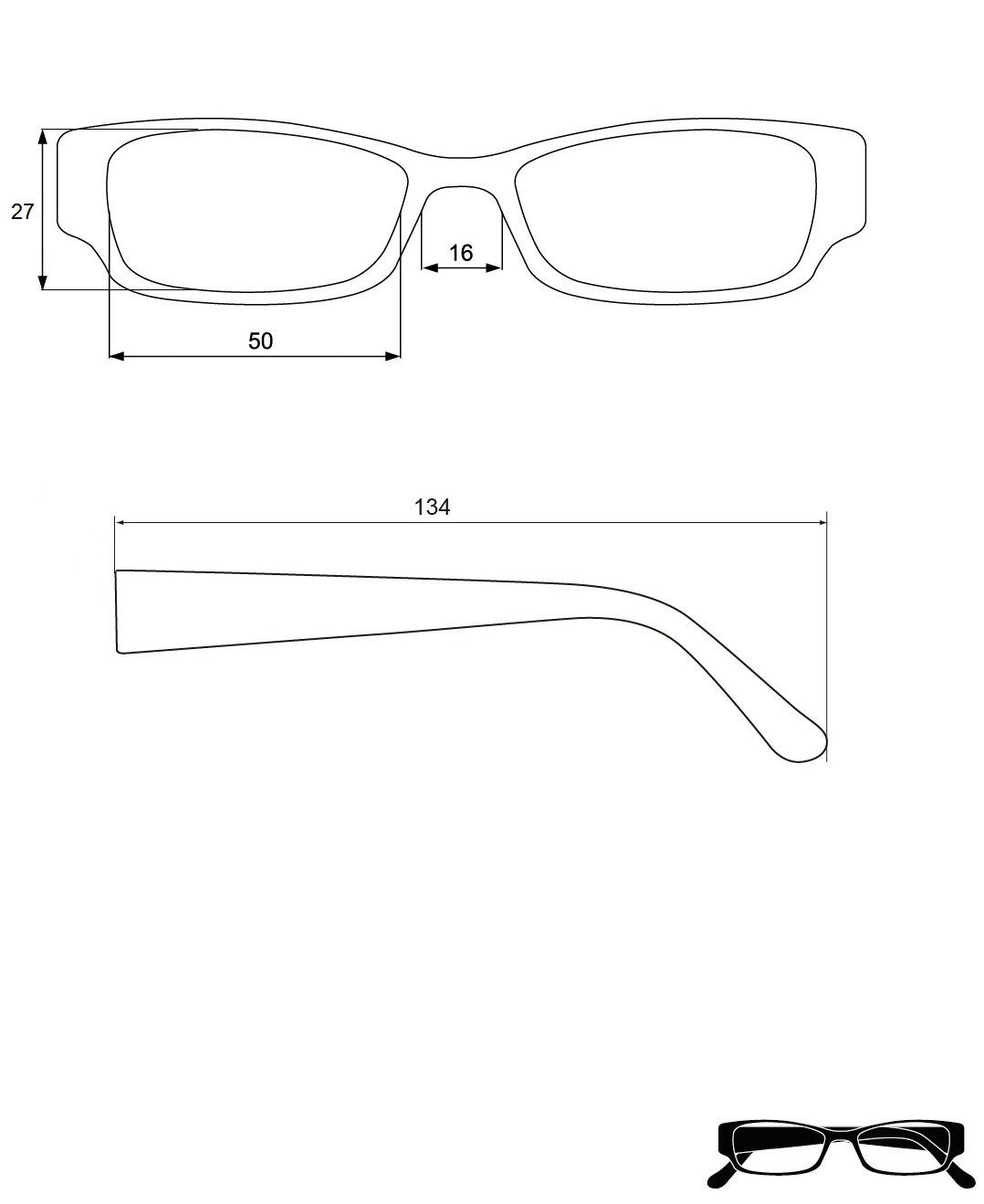 Nile Reading Glasses ** Only Available with No Power Lenses **