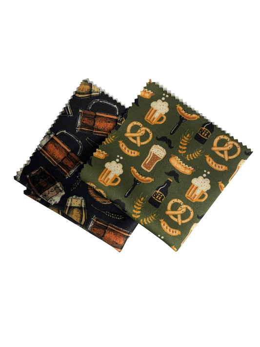 Beer Pattern Microfiber Cleaning Cloths