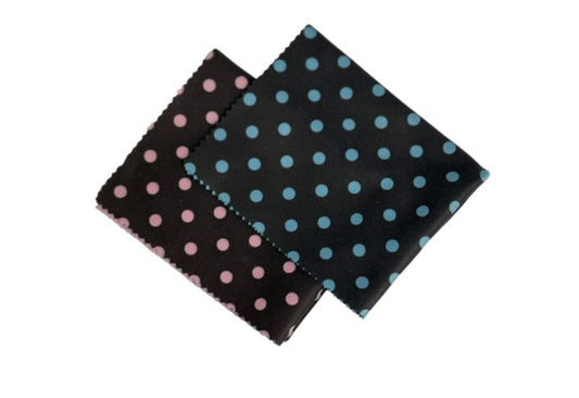 Polka Dot Pattern Microfiber Cleaning Cloths