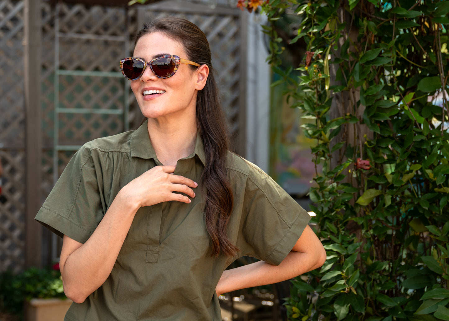 Melanie Neck Hanging Polarized Sunglasses