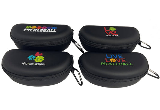 Pickleball Sunglass Case and Matching Microfiber Cloth