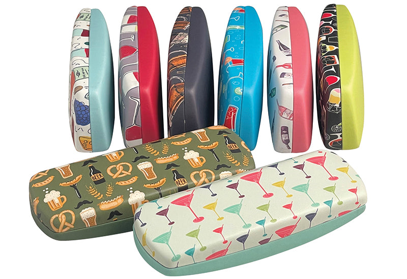 Happy Hour Clamshell Eyeglass Case